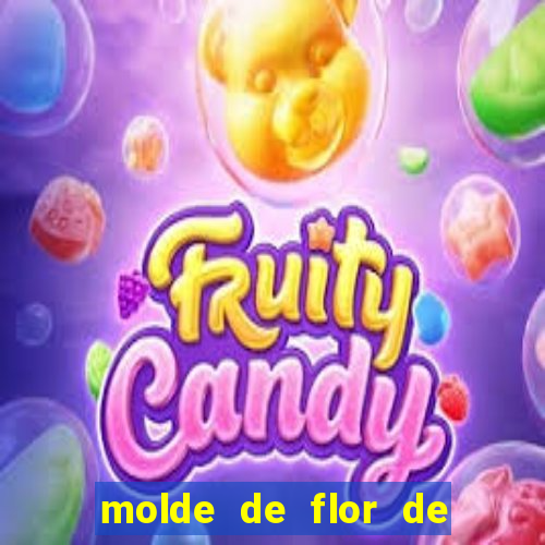 molde de flor de eva grande para imprimir